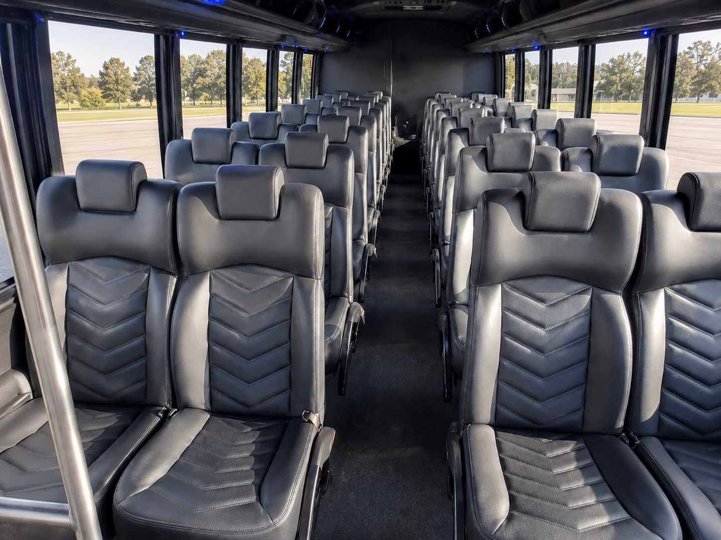 las cruces 18 passenger minibus interior