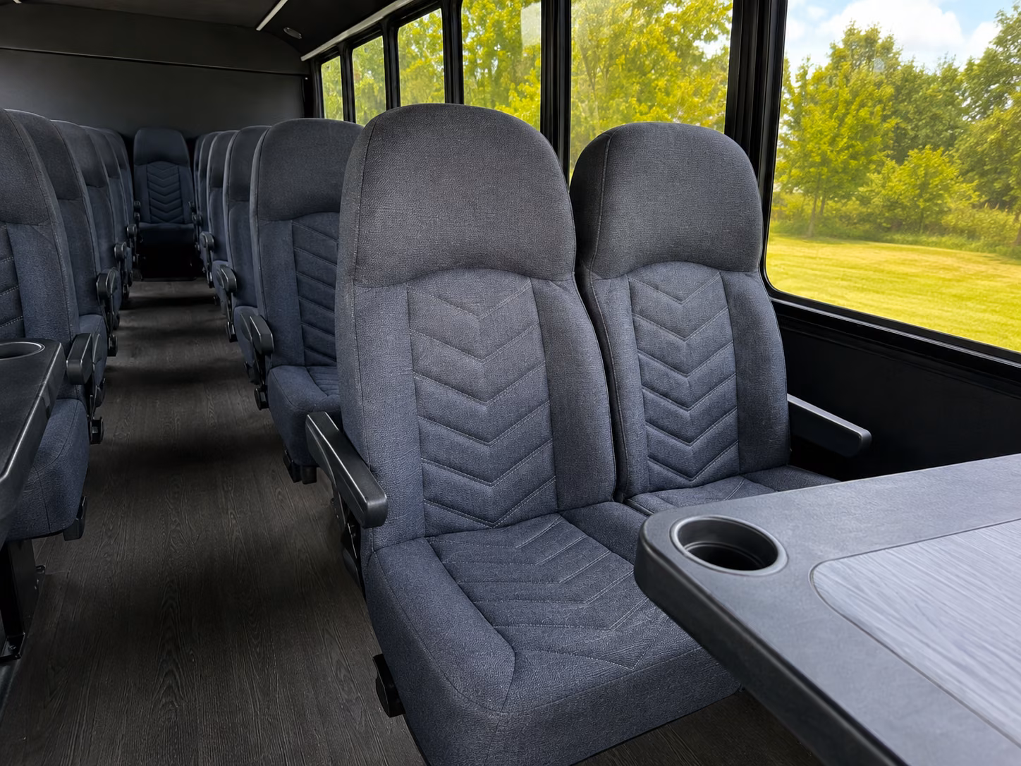 las cruces 20 passenger minibus interior