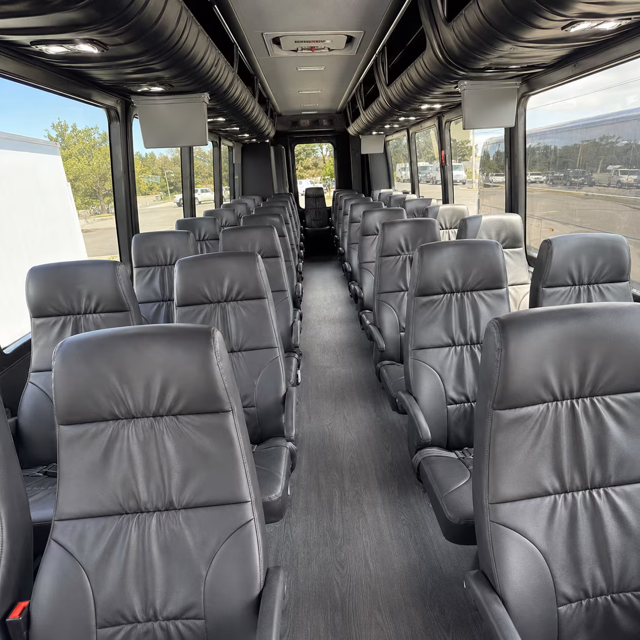 las cruces 28 passenger minibus inside