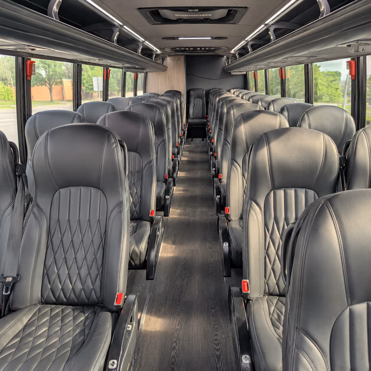 las cruces 35 passenger minibus inside