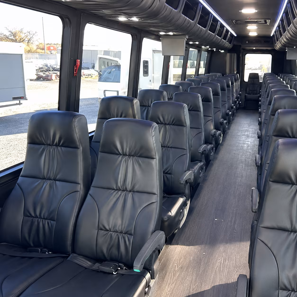 las cruces 35 passenger minibus interior